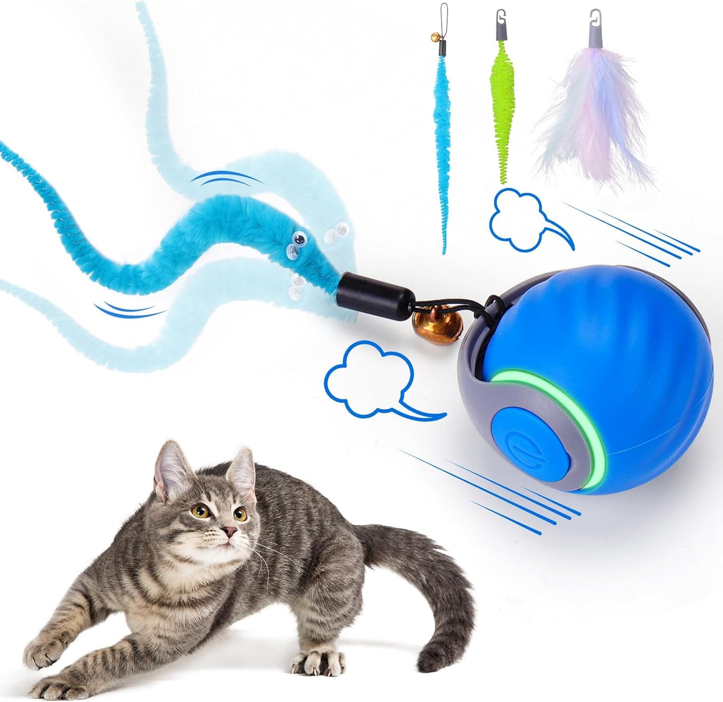 Pelota Con Cola Interactiva